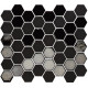 Mozaïek Hexagon Black mix 27,8x32,5 cm MF1974430GAS