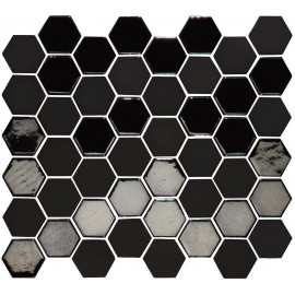 Mozaïek Hexagon Black mix 27,8x32,5 cm MF1974430GAS