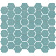 Mozaïek Hexagon Turquoise mat 27,8x32,5 cm MF1974525GAS