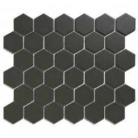 Mozaïek Hexagon R11 Black mat 28,1x32,5 cm MF1974362GAS