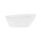 Vrijstaand bad BG-48 wit mat 140x62 cm met afvoer click clack