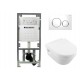 Geberit Up320 + isolatiemat + Villeroy & Boch Omia Architectura + Villeroy & Boch softclose zitting + drukplaat wit chroom 