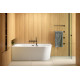Vrijstaand bad BG-300 A Line wit glanzend Links 170x75 cm met afvoer click clack