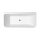 Vrijstaand bad BG-301 zwart glans 170x80 cm met afvoer click clack