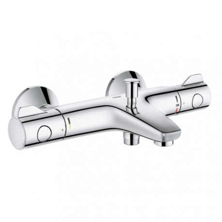 Grohe Grohtherm-800 badkraan thermostatisch m. omstel m. koppelingen 15cm EcoJoy chroom 1.1302379.45GA