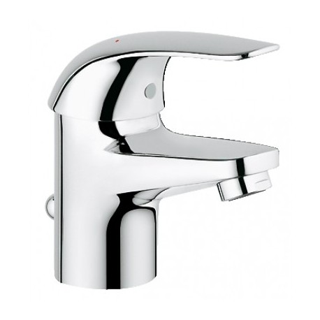 Grohe Euroeco 1-gats wastafelkraan m. waste chroom 23262000 A. 13343